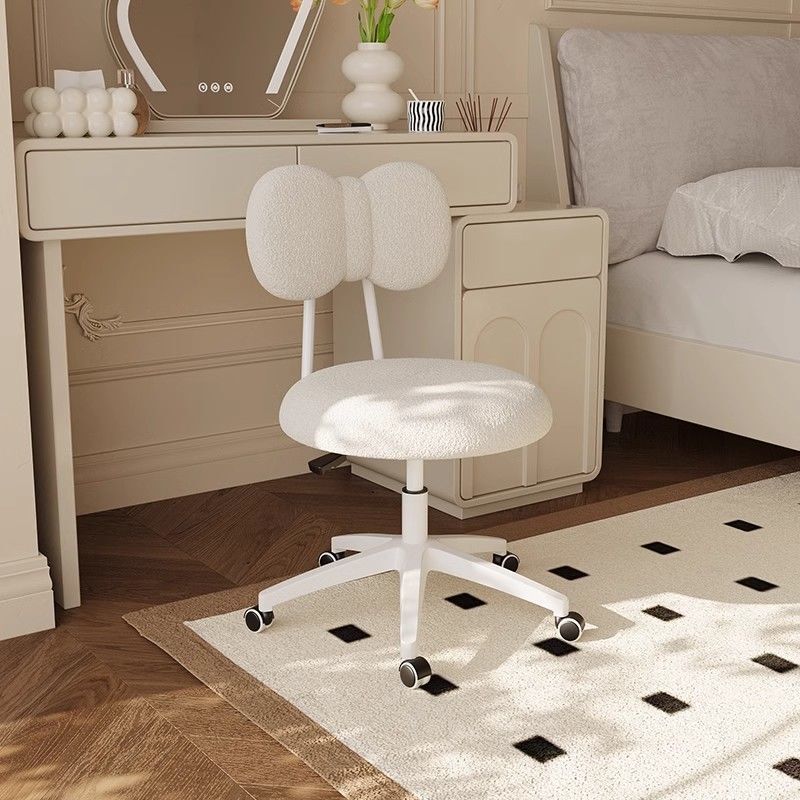 Swivel Small Stool Student Dormitory Desk Chair Home Makeup Round Stool with Wheels Comfortable Seat Swivel Small Stool Student Dormitory Desk Chair Home Makeup Round Stool with Wheels Comfortable Seat