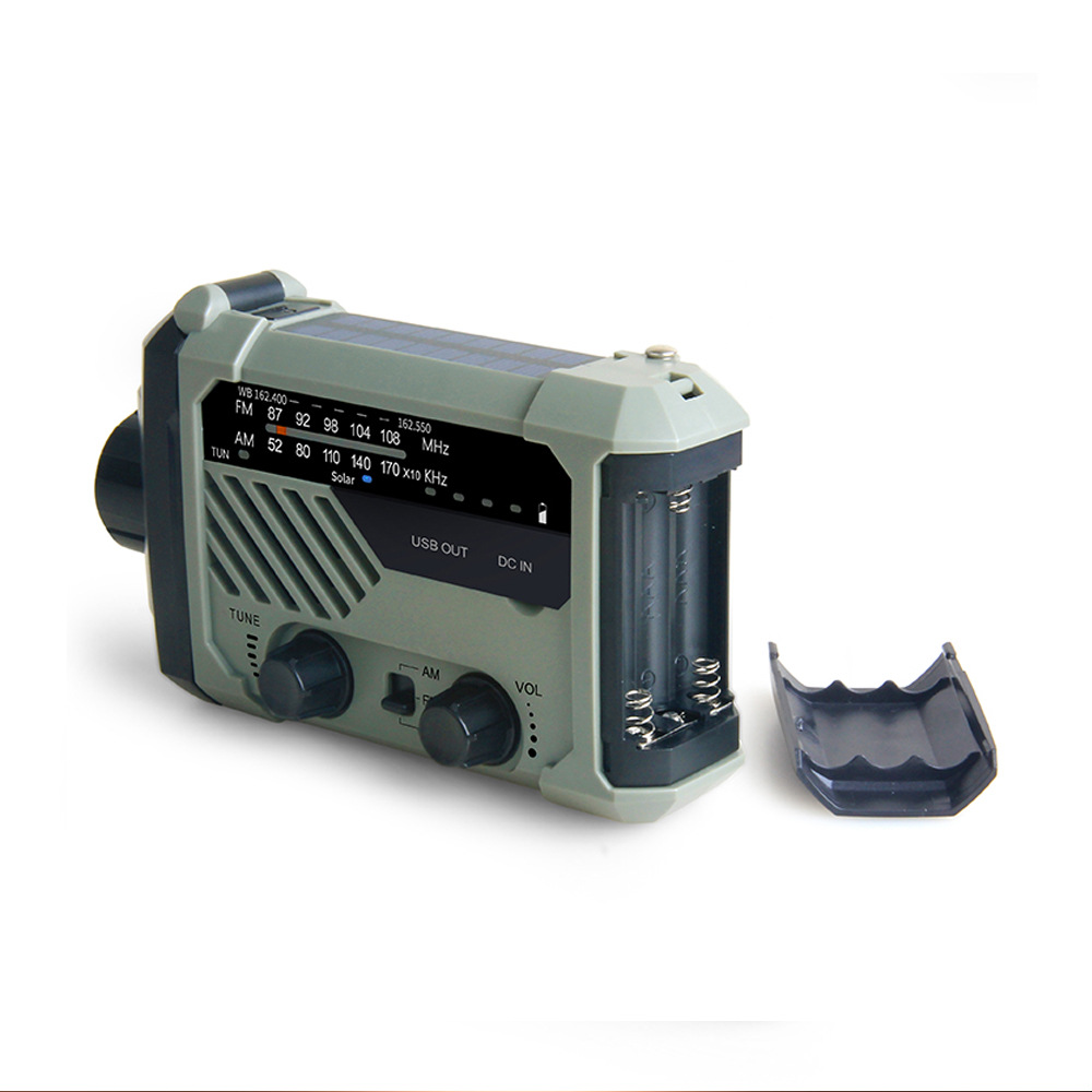 Carga del teléfono móvil SOS alarma Prevención de Desastres radio multifunción mano generación de energía radio de emergencia linterna al aire libre