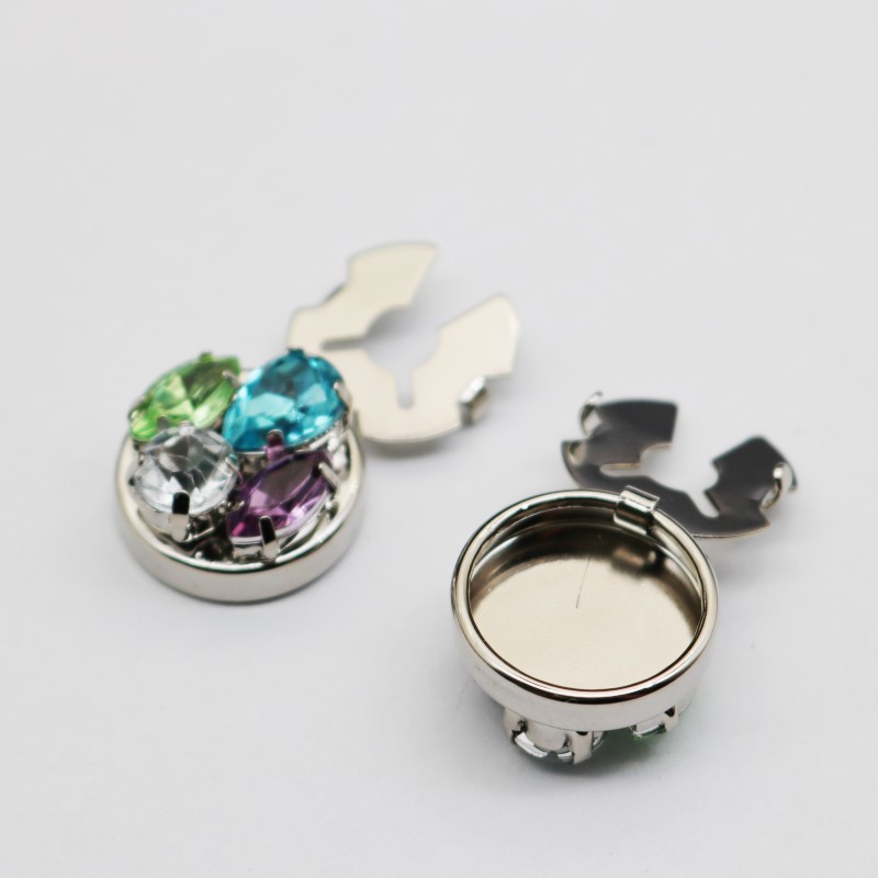 Unisex Gender 1 Pair Elegant Glam Geometric Brass Plating Acrylic Rhinestones Unisex Cufflinks