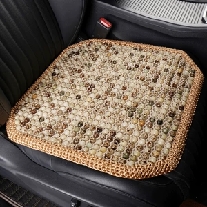 Natural Bodhi Car Seat Cushion Summer Cooling Cushion Single Piece Three-Piece Set Ventilated Breathable Beads Office Universal Seat Cushion