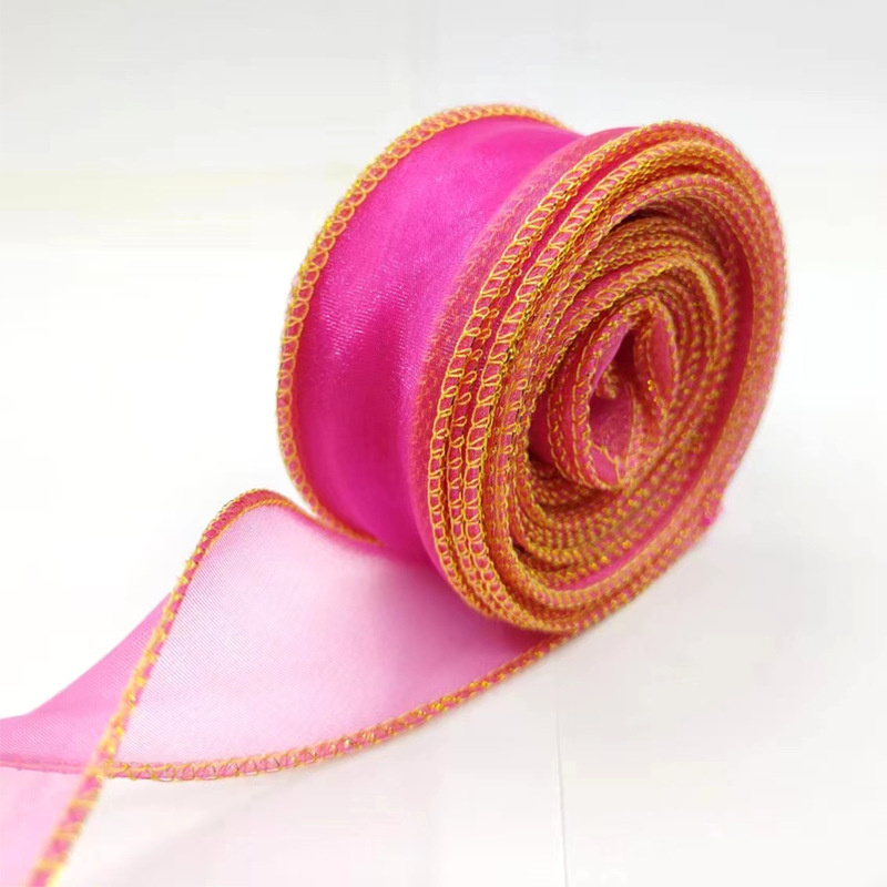 Kit de material para ramos de hilo de cola de pez de 4 cm con lazo de cinta de hilo ondulado, accesorio para el cabello con horquilla DIY, cinta decorativa, empaque simple.