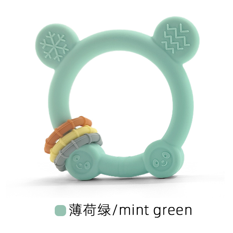 Nuevo juguete de mordida para bebés, mordedor de silicona