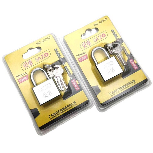 Bezo padlock 99002 blade lock waterproof and rust-proof household anti-pry and anti-theft door opening small lock dormitory cabinet