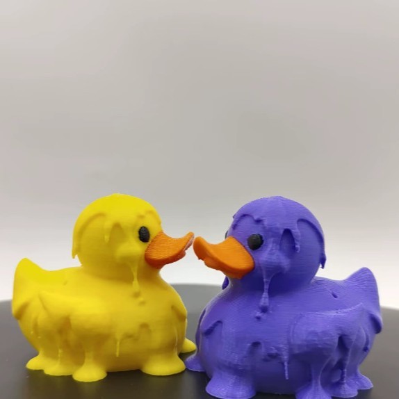 跨境新品 Melting duck 融化的吉普鸭装饰家居客厅装饰3D打印摆件|undefined