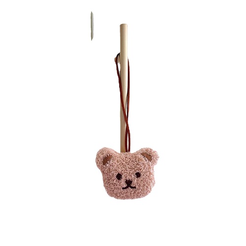 ins cute cartoon bear name pendant plush decoration kindergarten name brand children's name name tag pendant
