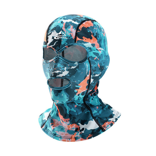 脸基尼游泳防晒头罩男女户外玩水漂流透气防紫外线海边头罩XTJ126
