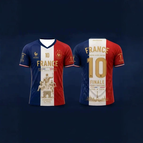 2026 Sports Casual Comfortable Breathable Team Championship Commemorative Football Shirt and Other Tops Breathable Short-Sleeve