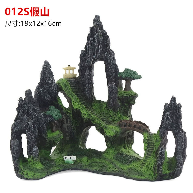 Аквариум для аквариума Декоративные украшения Камень проточной воды украшения Смола Ремесла Моделирование Камень Камень