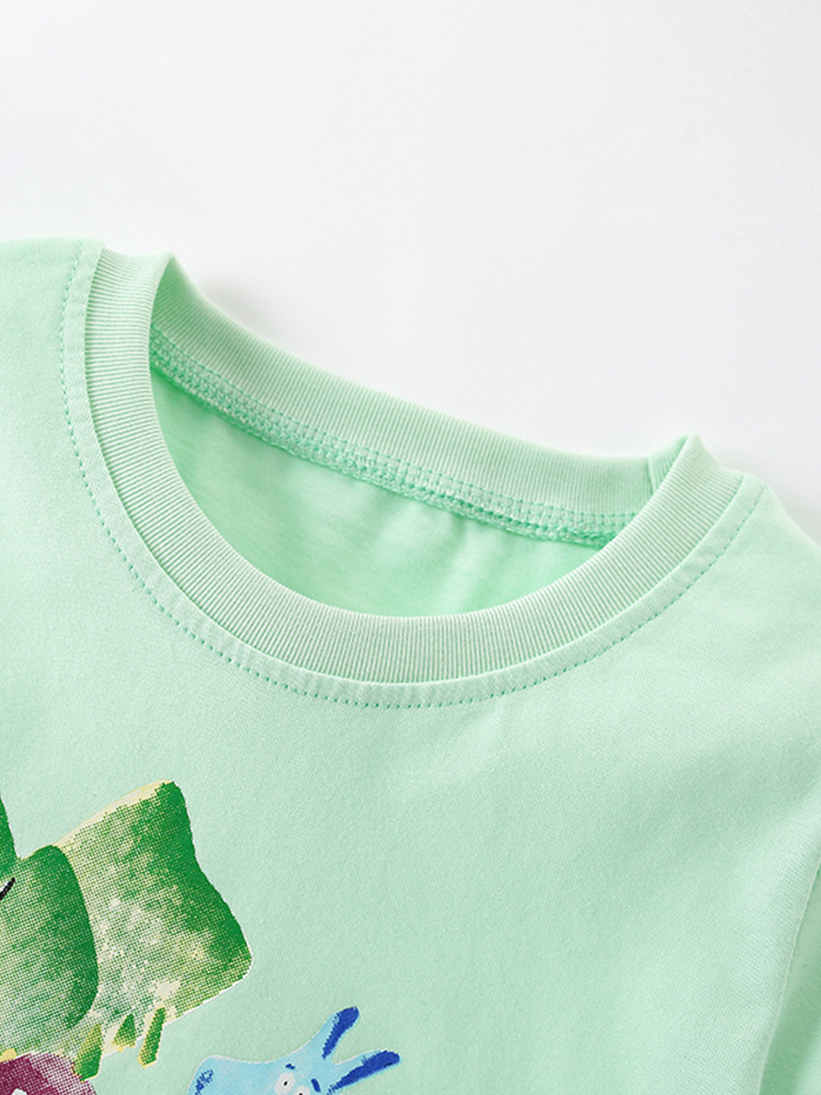 Malwee transfronterizo niño conjunto de verano nuevo estilo casual camiseta de cuello redondo para niños europeos y estadounidenses guapo conjunto de verano dos piezas