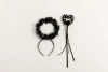Black angel stick+angel ring