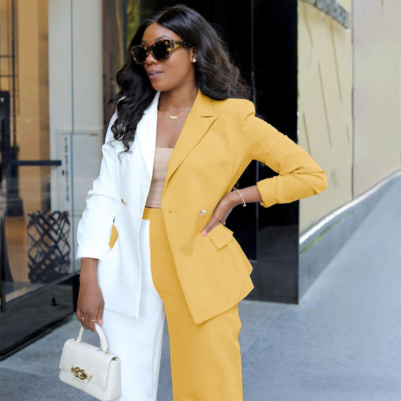 Simple Style Color Block Spandex Polyester Patchwork Pants Sets 2 Piece Set