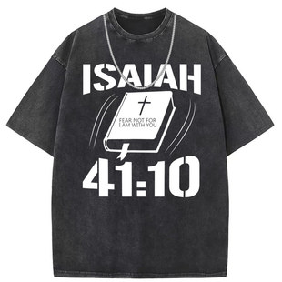 Vintage distressed vintage cotton printed short sleeve T-shirt cross-border fashion plus size original custom