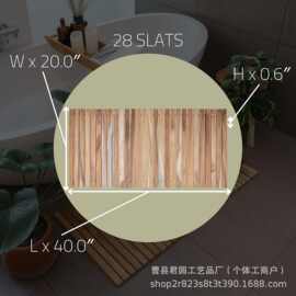 木质绳垫室内室外木质桑拿游泳池热水浴缸地板地垫木质浴室泳池垫