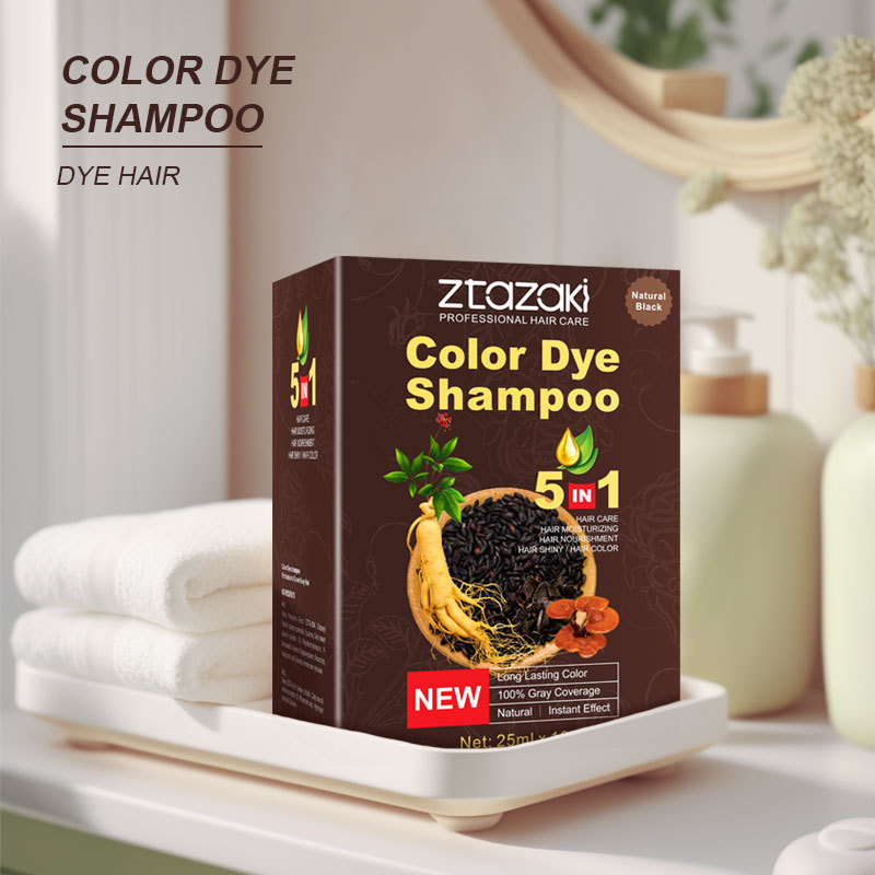 Tinte para el cabello de un pequeño paquete de color de Ginseng, planta de tinte para el cabello, cabello negro suave, color para el cabello, fabricante de crema para el cabello que no daña el cabello