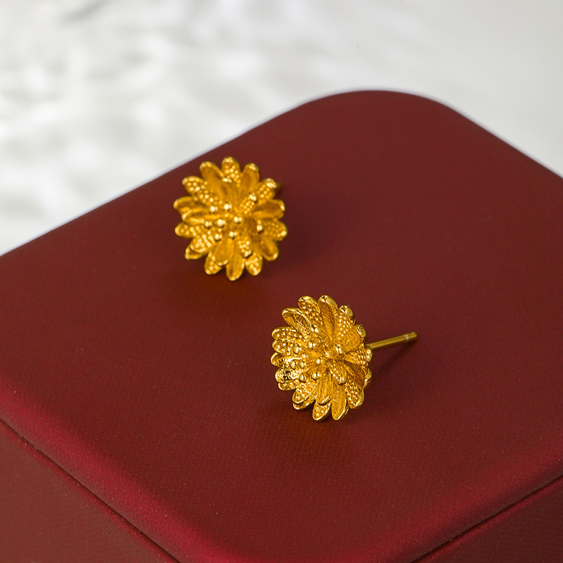 Pendientes de flores artificiales – bisutería veraniega, estilo femenino vintage al por mayor