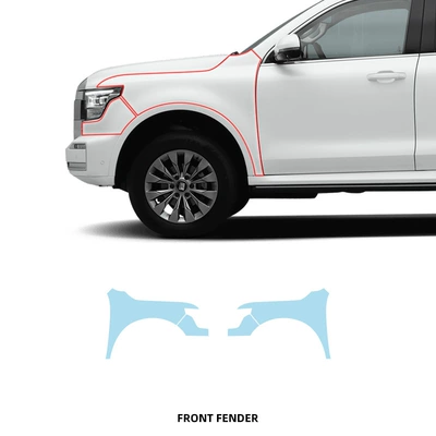 Paint Mask, Car paint protective film - a-pair-of-front-fender-tpu-films-imported-tpu-film-specially-cut-for-special-vehicles