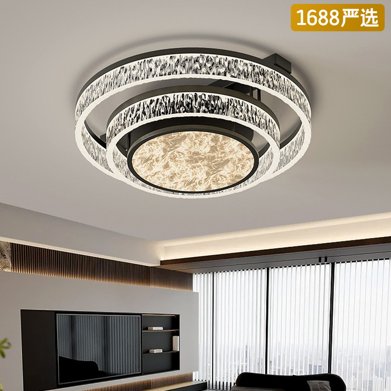[Selección estricta] lámpara de techo redonda lujosa lujosa alta sensación de la luz principal del pasillo italiano minimalista de alta gama lámpara principal y dormitorio