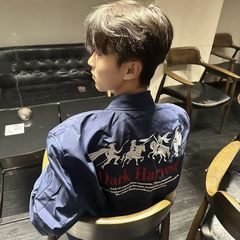 美式潮牌痞帅夹克外套2025秋季新款设计感高级夹克外套百搭时尚新
