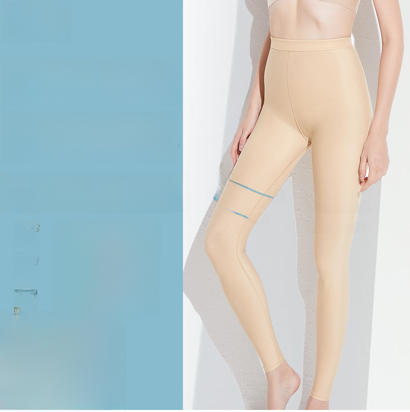 Liposuzione di seconda fase Pantaloni post-modellanti Riparazione post-partum Pantaloni ad alta pressione per il sollevamento dell'anca Addominali con anello grande per polpacci Pantaloni per la modellazione delle gambe_voghion.com