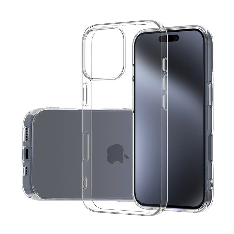 Iphone16Promax Ultra-Thin Transparent Mobile Phone Case Apple 17E in Stock Tpu Wholesale Manufacturer Suitable for Apple 18