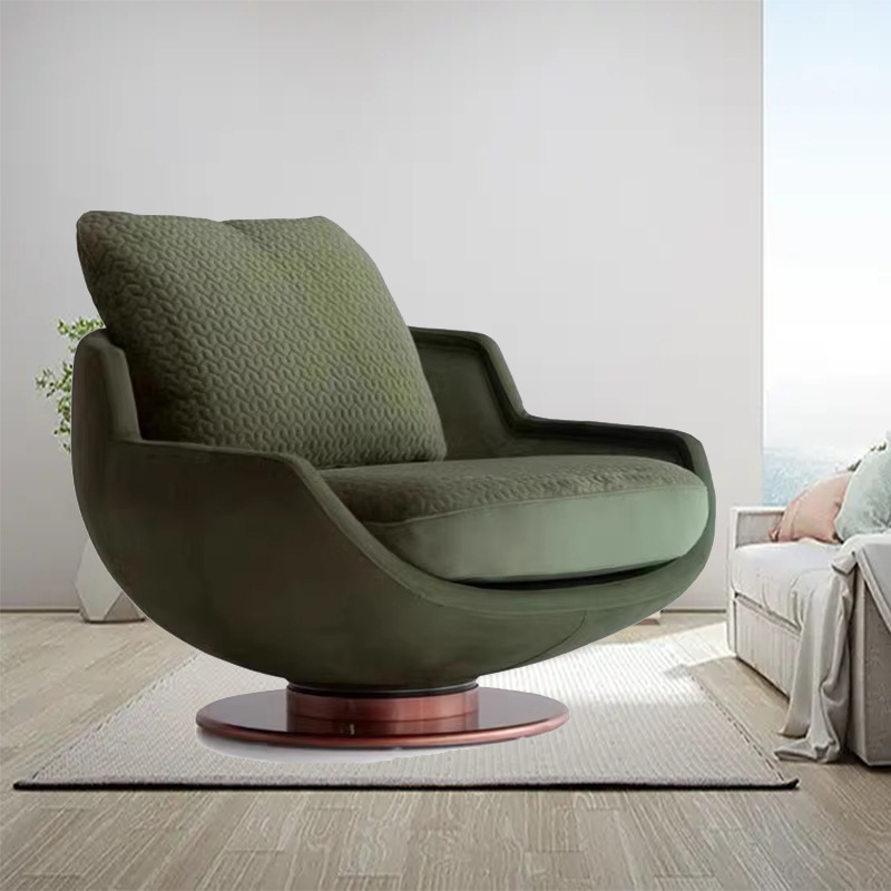 Italian minimalist sofa chair modern minimalist single sofa chair living room Hotel Villa reception negotiation leisure chair