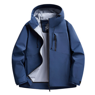 2025 Spring and Summer New Outdoor Jacket Windproof Heat Sealed Wear-Resistant Scratch-Resistant Outdoor Mountaineering Soft Shell Jacket 8590