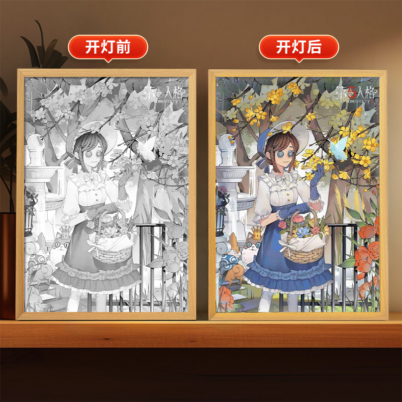 第五人格周辺照明絵画庭師漁師装飾クリエイティブ装飾品誕生日ギフトフォトフレーム雰囲気ナイトライト