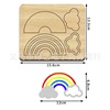 Cutting die, mold with bow, wooden rabbit non-woven cloth, hairgrip, handmade