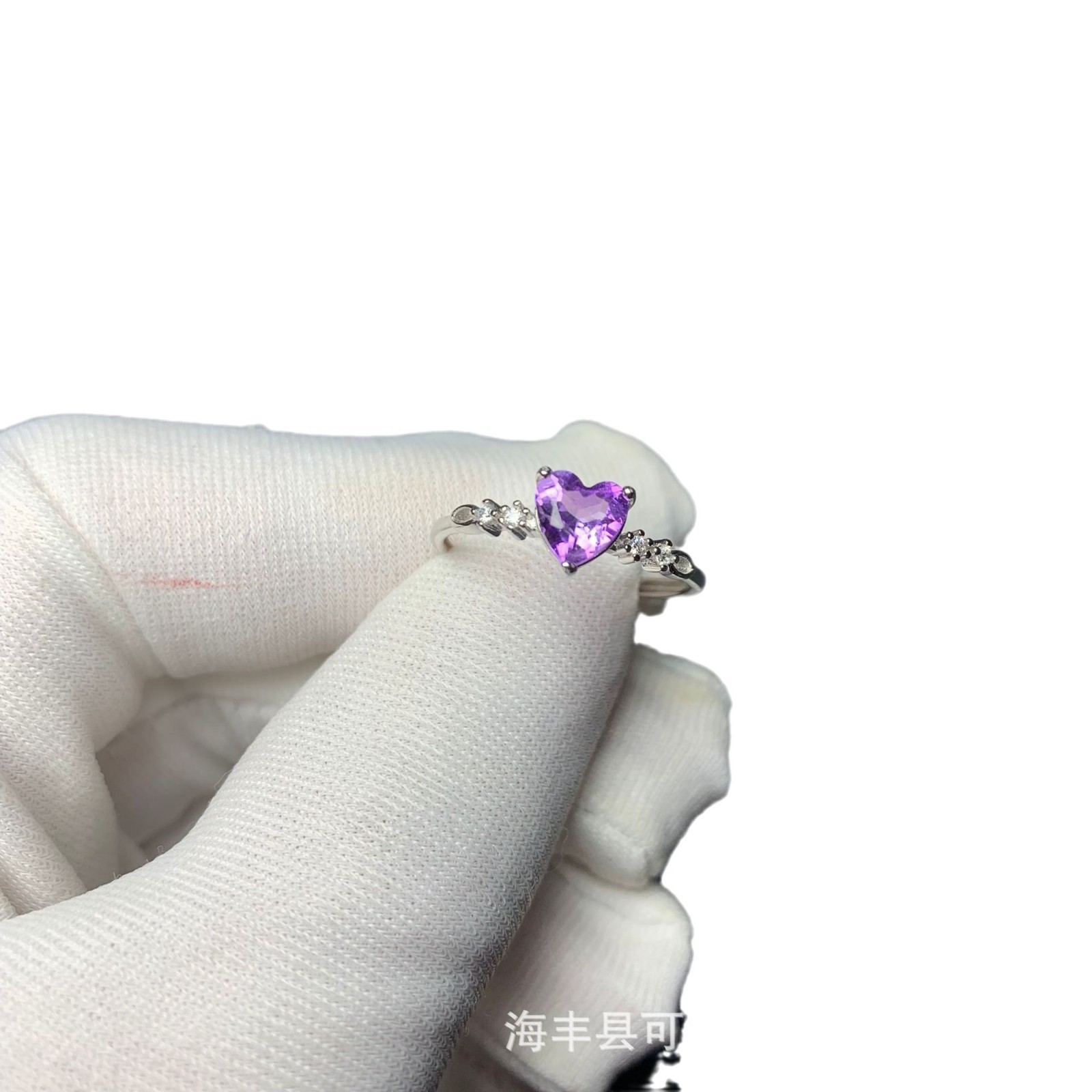 (2개) 새로운 별이 빛나는 하늘 보라색 다이아몬드 공주 바람 판타지 사랑 자연 자수정 S 오픈 링 여자의 우아한 올매치