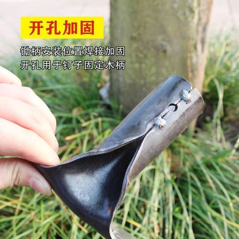 Factory wholesale manganese steel hoe, weeding wonder, home agricultural hoe for planting, tilling, loosening soil, multi-functional grass hoe manganese