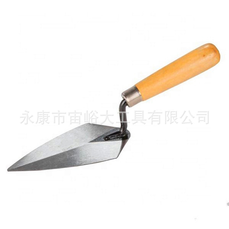6/7/8/9/10寸砌砖刀木柄塑料柄泥瓦匠作建筑工具1.2mm加厚