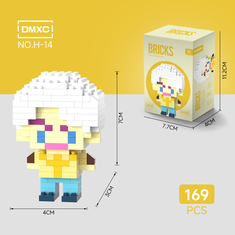 Animation IP micropartículas bloques de construcción rompecabezas piezas de regalo de juguetes DIY bloques de construcción mayoristas nacionales