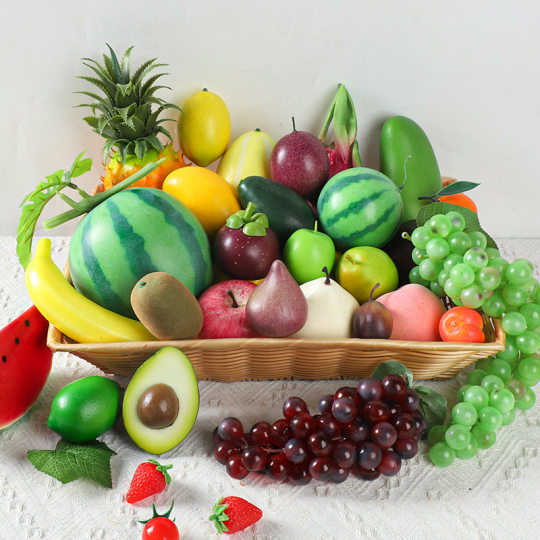 Simulated Fruit Fake Fruit Apple Orange Orange Model Plastic Decorative Ornaments Photography Props Kidsren's Teaching Aids