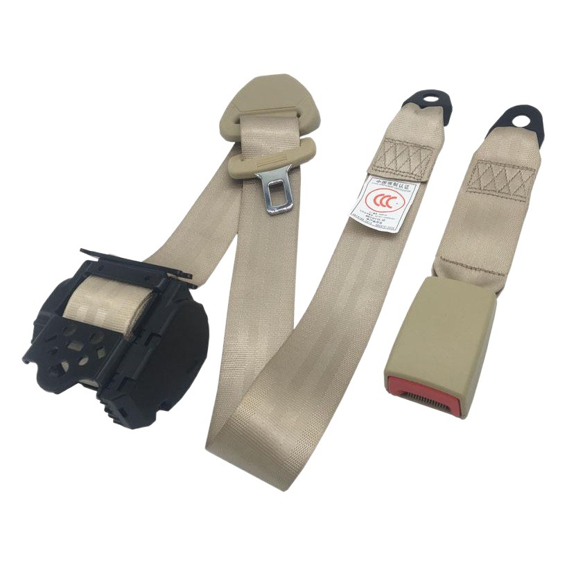 Three-Point Seat Belt Assembly, Automatic Retractable Truck and Car Seat Belt, Vehicle-Mounted Safety Belt with Emergency Locking