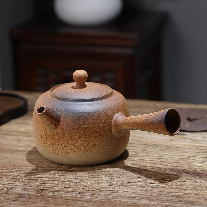 Hui Zexuan Vintage Boiling Teapot Japanese-style Pottery Pot Side Kettle Electric Pottery Stove Outdoor Furnace Heat Resistant Pottery Pot