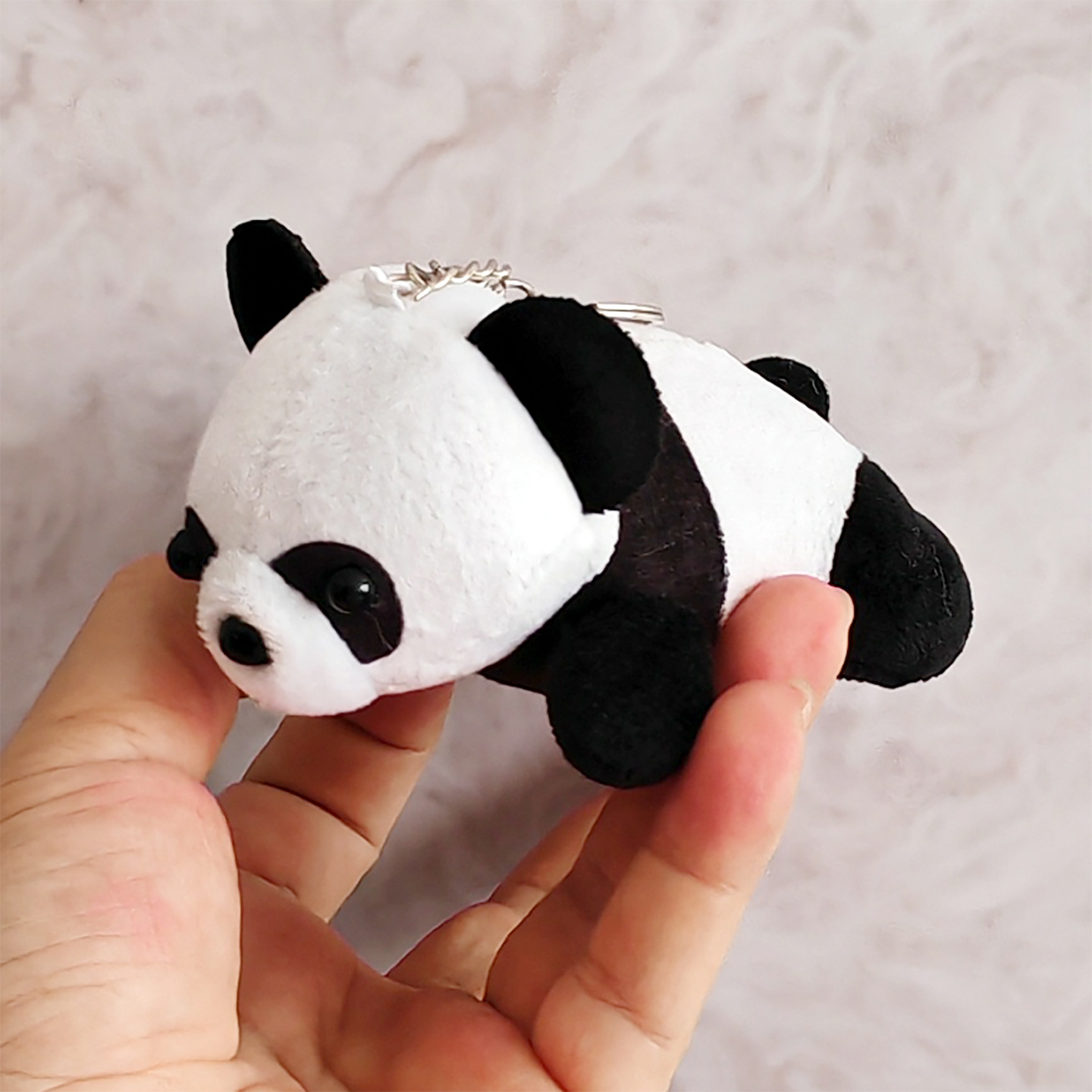 Llavero Colgante de Peluche de Panda con Relleno de Algodón PP para Llaves y Bolsos image 9