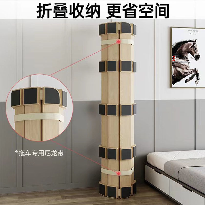 Esqueleto tatami rollo transpirable tablero plegable 1,5 m 1,8 m protección de cintura tablero de cama duro estante de colchón enrollable