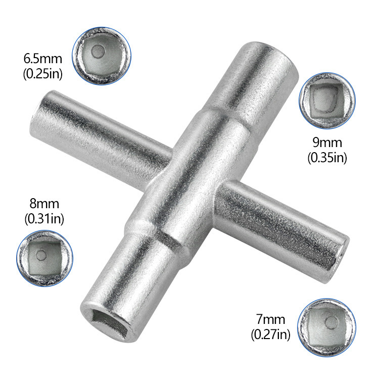 扳手十字水龙头扳手四方扳手手动卫浴扳手五金工具阀门扳手
