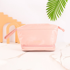 Cloud Double Layer Makeup Bag 2023 New Large Capacity Portable Cosmetics Storage Bag High-Quality Makeup Bag for Women 