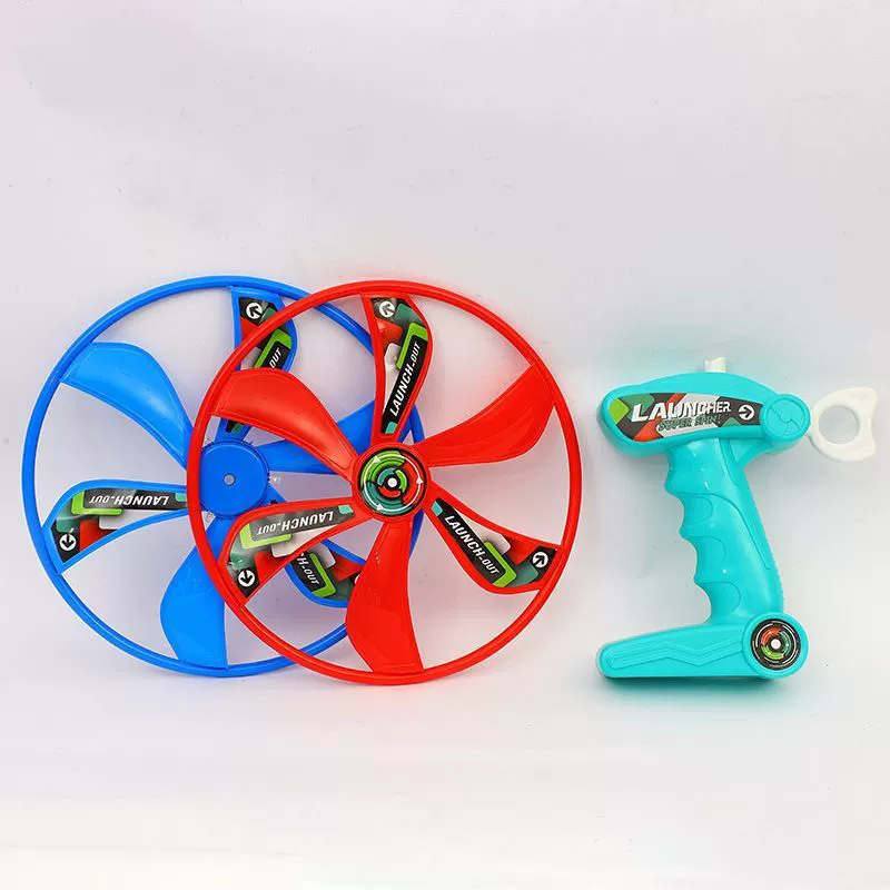 Детская вращающаяся летающая тарелка с бамбуковой стрекозой на шнурке, летающая тарелка с ручным управлением, спортивные упражнения на открытом воздухе, семейная интерактивная летающая игрушка