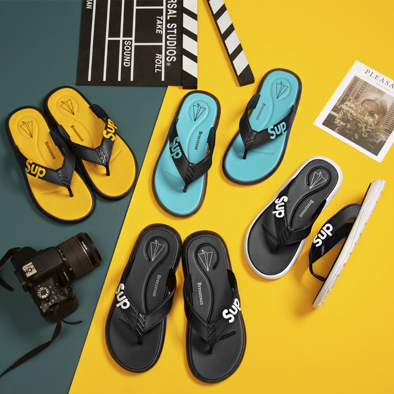 2021 new pattern man flip flops Exorcism fashion Sandy beach Shopping fashion comfortable Korean Edition Trend slipper