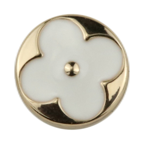 Four-leaf clover metal buttons black and white dot oil buttons women's shirts knitted cardigan sleeve collar buttons tops clothing buttons