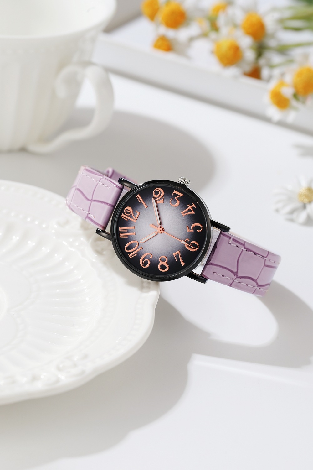 fashion big digital eye-popping crocodile pattern belt student female watch dressing all-match quartz female watch_voghion.com