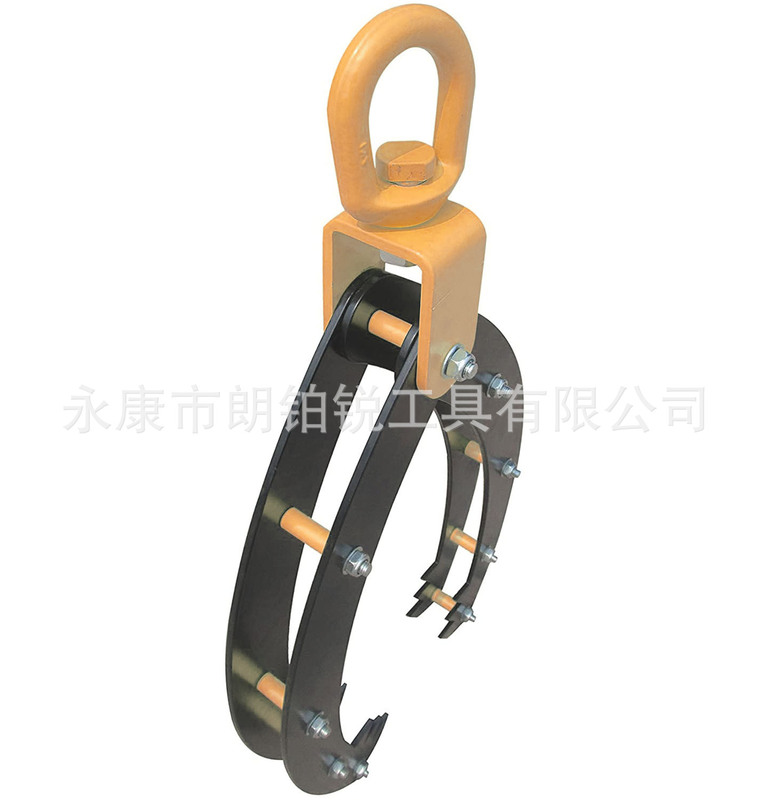 Cross-border hot sale 22-inch removable portable heavy-duty logging hook log lifting clamp forestry tool