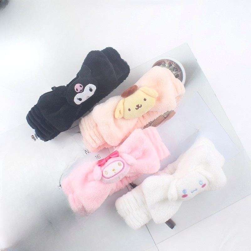 Cinta para el cabello prensado para el lavado de cara de otoño e invierno, cinta para el cabello linda, diadema antideslizante dulce, diadema, tocado