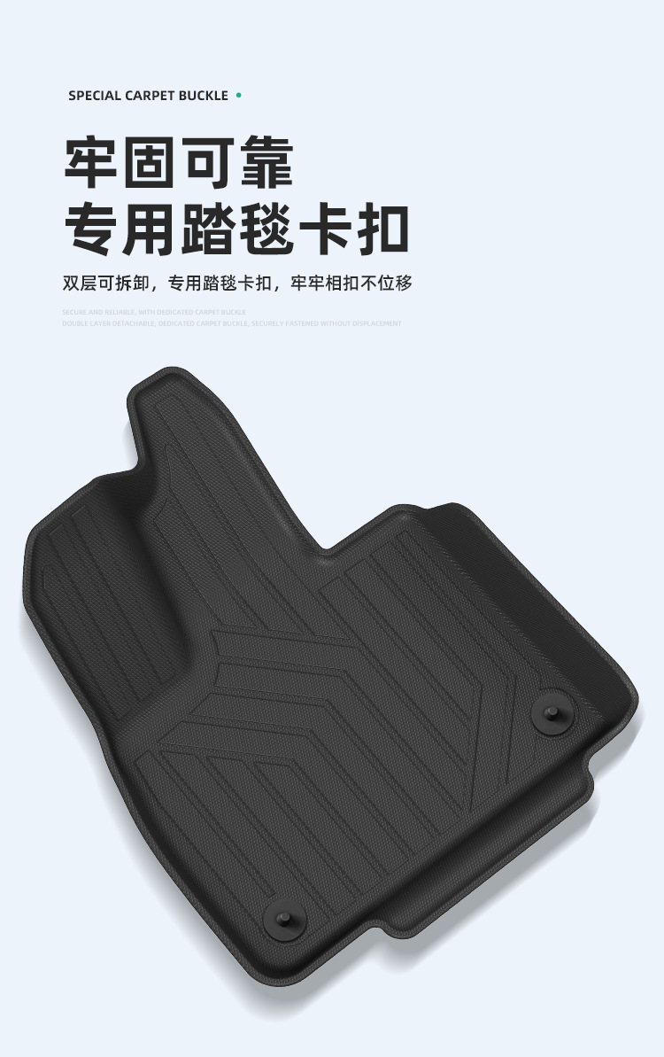 Suitable for 26 Models of Zeekr 8X Car Floor Mats, Tpe Floor Mats, Special Car-Specific Waterproof, Anti-Slip, Eco-Friendly Trunk Mats