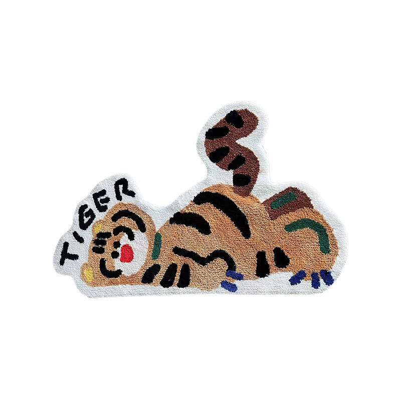 Una pieza de alfombra flocada de cabello, alfombra de baño, alfombra de mechón de dormitorio, alfombra de sala de estar personalizada, alfombra de musgo tejida