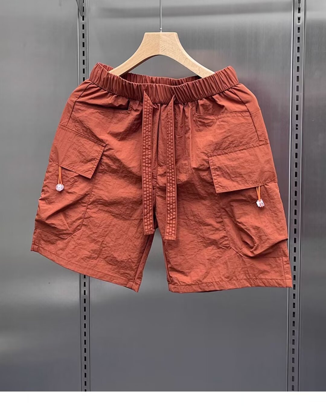 Ultra-Lightweight Men's Quick-Dry Cargo Shorts - Breathable Casual Athletic Shorts With Multiple Pockets For Summer, Beach, And Outdoor Activities_viptrois.com