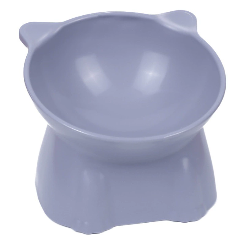 Высокая пластиковая миска для кошек в скандинавском стиле, мультяшная защита для шеи, антидетонационная миска для корма для кошек и собак, посуда для корма для домашних животных, прямая продажа с фабрики