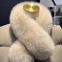 本物のキツネの毛の襟のコートの毛の襟の両用の両面の秋冬の保温の女性の韓国版の毛皮の襟の毛の襟